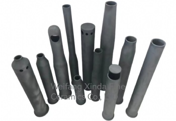 Silicon carbide burner protective sleeve