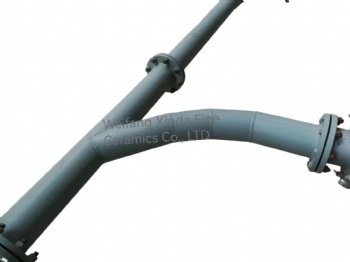 Silicon carbide lined wear resistant pipe