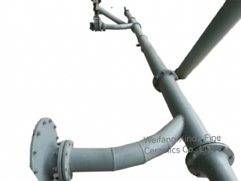 Silicon carbide lined wear resistant pipe