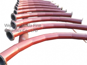 Silicon carbide lined wear resistant pipe