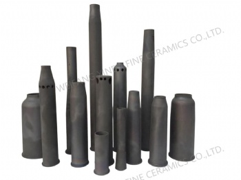 Quality Wholesale Silicon Carbide Ceramics Kiln Furniture Pipe Sic Burner Nozzles Silicon Carbide Burner Sleeve