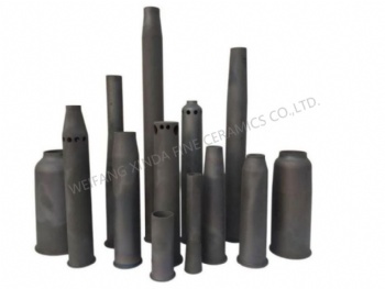 Sic Silicon Carbide Ceramic Burner Nozzle Tube Professional Manufacturer Pipe Shape Moulding